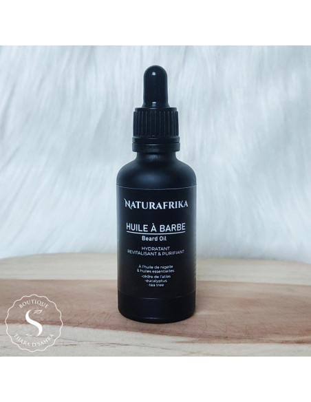 Huile à barbe à l'huile de nigelle et aux huiles essentielles. 50 ml, hydratant, revitalisant et purifiant !