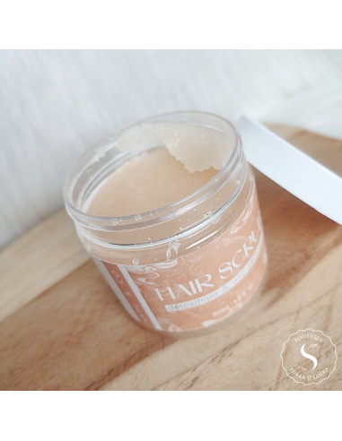 Hair Scrub Détoxifiant & Anti-Pelliculaire — Gommage Cuir Chevelu Naturel