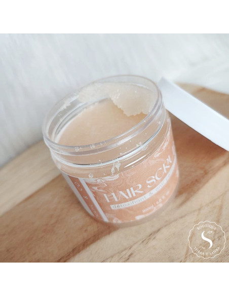 Hair Scrub Détoxifiant & Anti-Pelliculaire — Gommage Cuir Chevelu Naturel