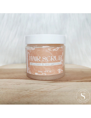 Hair Scrub Détoxifiant & Anti-Pelliculaire — Gommage Cuir Chevelu Naturel 200ml