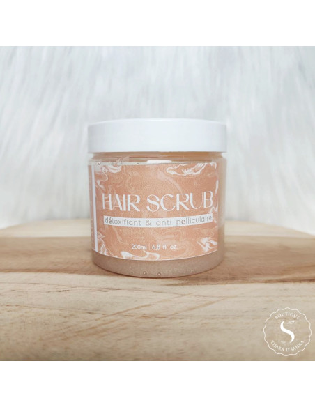 Hair Scrub Détoxifiant & Anti-Pelliculaire — Gommage Cuir Chevelu Naturel 200ml