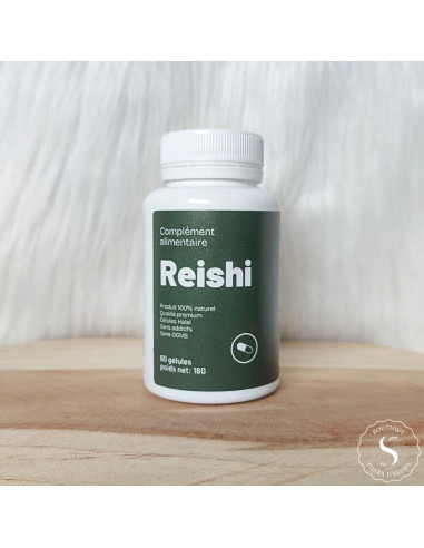 Complément Alimentaire Champignon Reishi | Extrait 300mg | 60 Gélules Halal