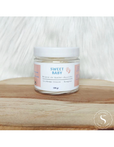 Sweet Baby soin érythème fessier bébé beurre de karité chantilly 100g