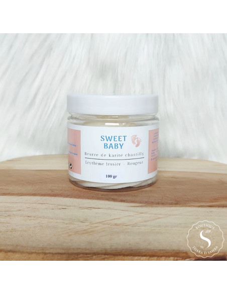 Sweet Baby soin érythème fessier bébé beurre de karité chantilly 100g
