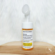 Mousse nettoyante éclat au  curcuma vitamine B3 B5 purifie apaise 120ml