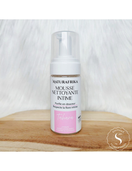 Mousse nettoyante intime doux purifie en douceur respecte la flore intime Tahara