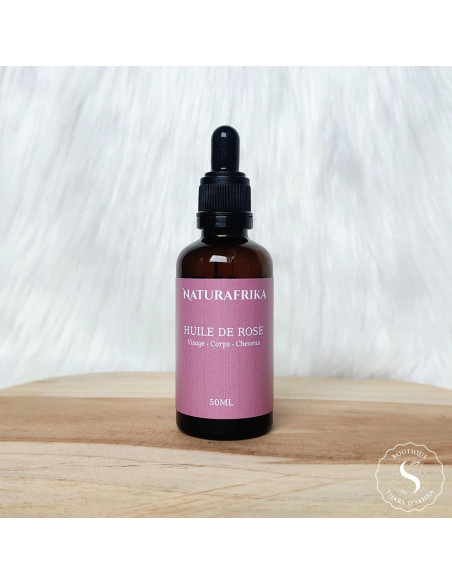 Huile de rose 50 ml macérât roses de Damas visage corps cheveux