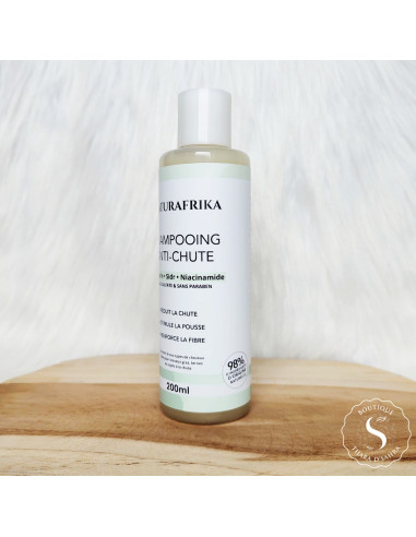 Shampoing anti-chute sans sulfate au romarin, sidr & niacinamide.